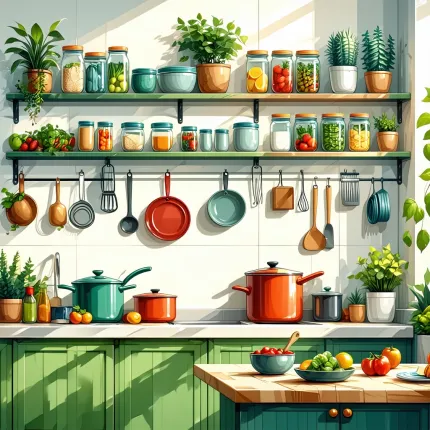 Как организовать хранение на кухне: Полный гид для занятых мам и любителей готовки